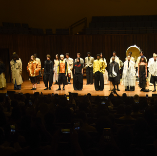 Com tambores e apresentação teatral, Handred leva volumes e referências do Japão ao SPFW
