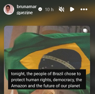 Bruna Marquezine repercute vitória de Lula na mídia internacional