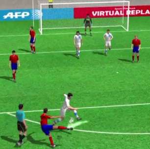 3D: Veja o primeiro gol da Espanha contra o Uruguai