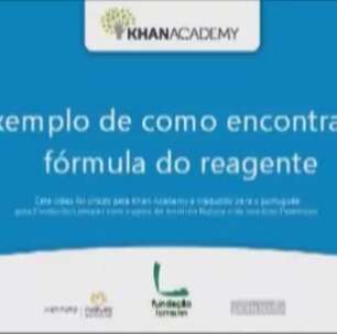 Exemplo de como encontrar a fórmula do reagente