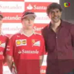 Vettel, Raikkonen e Gené topam desafio embaixadinha de Kaká