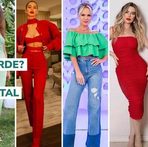 Vermelho ou verde? Inspire-se em 18 looks para o Natal