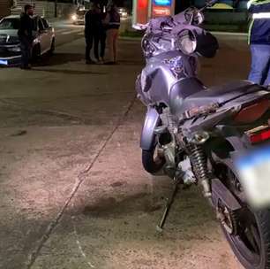 Motociclista fica ferido após acidente na Rua Cuiabá