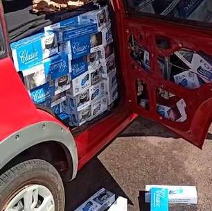 Em Toledo, 850 pacotes de cigarros são apreendidos após abordagem policial