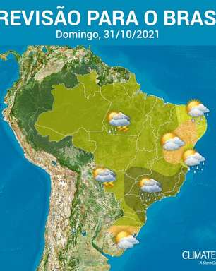 Risco de temporal aumenta no Sudeste e Centro-Oeste