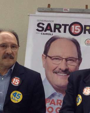 RS: candidato Ivo Sartori confirma apoio a Aécio Neves