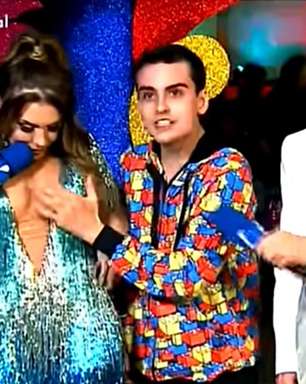 Dudu Camargo tocaria o seio de uma filha de Silvio Santos?