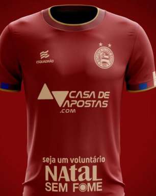 Em jogo decisivo, patrocinador estampa incentivo ao voluntariado na camisa do Bahia