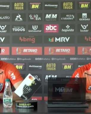 ATLÉTICO-MG: Luiz Filipe e Felipe Felício falam suas impressões do trabalho de 'El Turco' e o contato com Godín: "Veio pra agregar"