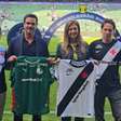 Leila tira foto com enteado e camisa do Vasco antes de jogo do Palmeiras