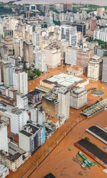 Quais satélites estão monitorando a água no Rio Grande do o Sul?