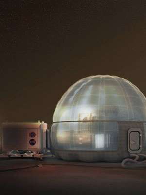 O surpreendente material da Nasa para casas em Marte