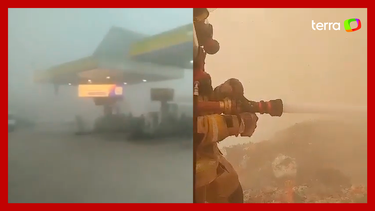 Incêndio em aterro sanitário cobre Teresópolis (RJ) de fumaça