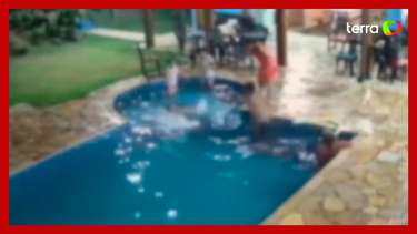 Vídeo mostra momento em que noiva cai na piscina durante casamento ...
