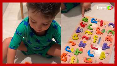 Gabi Brandt mostra filho de 3 anos falando alfabeto árabe ...