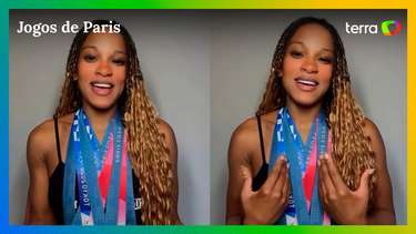 Exibindo todas as medalhas, Rebeca Andrade posta vídeo enaltecendo ...