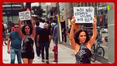 Claudia Ohana faz protesto contra etarismo: 'Não estamos velhas ...