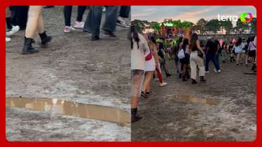 Lollapalooza: público enfrenta lamaçal após temporal atingir ...