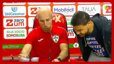 Jogador da Portuguesa 'invade' coletiva e sai em defesa do técnico ...