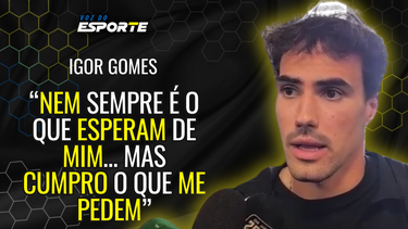 Igor Gomes rebate críticas, defende seu desempenho e pede respeito