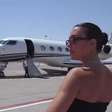 Esposa de Cristiano Ronaldo posa diante de jatinho de R$ 360 milhões