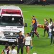 Jogadora do Corinthians deixa Neo Química Arena de ambulância