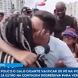 Repórter é beijado e carregado por foliã em pré-carnaval no Recife
