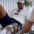 Neymar dá nova festa, leva toco e 'surta' com mulher