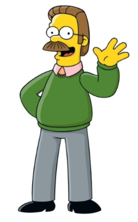20th Century Fox Ned Flanders, personaje de Los Simpson, es uno de los zurdos más conocidos del mundo.