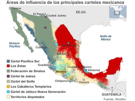 BBCMundo.com De acuerdo con especialistas y autoridades, en México hoy existen al menos siete grandes carteles, y unas 20 bandas y grupos locales.