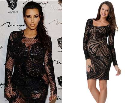 Divulgación Kim Kardashian aún no tiene barriga de embarazada, pero todos los ojos están puestos en ella y en cómo se verá con pancita. Aquí seleccionamos varios looks que seguramente le quedarán perfecto con su estilo, que incluye mucho cuero, encaje y animal print.<br /><br />En su primera aparición tras anunciar el embarazo, Kim lució un vestido de encaje entallado. Encontramos la versión para embarazadas por 149 dólares. Es de BCBG y lo venden en thepeainthepod.com