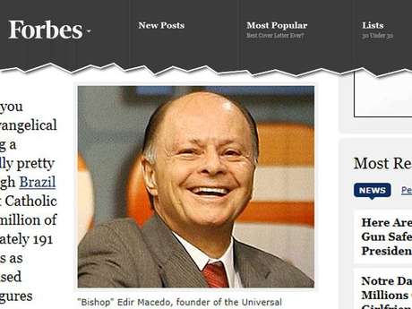 Edir Macedo é símbolo do enriquecimento das igrejas evangélicas no Brasil, diz revista Edir Macedo é símbolo do enriquecimento das igrejas evangélicas no Brasil, diz revista