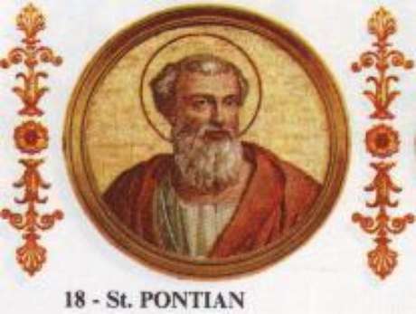O papa Ponciano renunciou em 235 d.C O papa Ponciano renunciou em 235 d.C