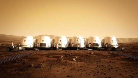 AFP <p>Os 24 astronautas escolhidos passariam a viver nestas estações de 'colonização'</p>