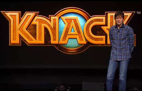 O engenheiro-chefe de desenvolvimentos da Playstation, Mark Cerny, anuncia o game 'Knack' O engenheiro-chefe de desenvolvimentos da Playstation, Mark Cerny, anuncia o game 'Knack'