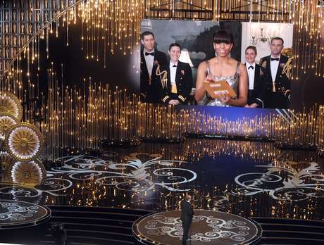 Getty Images Michelle Obama anuncia Oscar a la Mejor Película