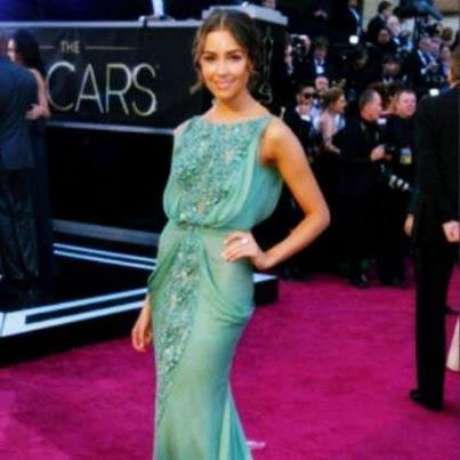 Twitter @MissUniverse <p>Así se vio Miss Universo sobre la alfombra roja de los Premios Oscar</p>