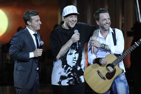 Chorão, durante participação no programa de Luciano Huck, em 2012 <p>Chorão, durante participação no programa de Luciano Huck, em 2012</p>