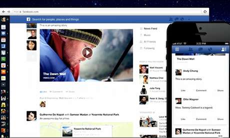 Nova interface do News Feed do Facebook valoriza informações visualmente e tem foco na mobilidade Nova interface do News Feed do Facebook valoriza informações visualmente e tem foco na mobilidade