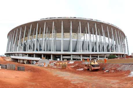 Adalberto Marques/Agif / Gazeta Press <p>Estádio Nacional passou por vistoria neste domingo</p>