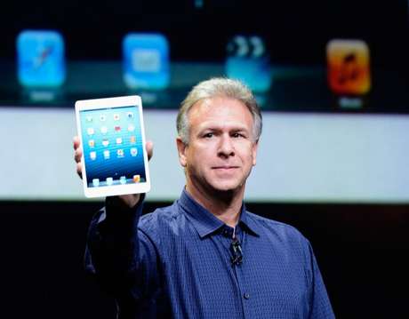 Phil Schiller, durante o lançamento do iPad mini Phil Schiller, durante o lançamento do iPad mini