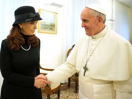 AP El Papa junto a CFK, en el Vaticano