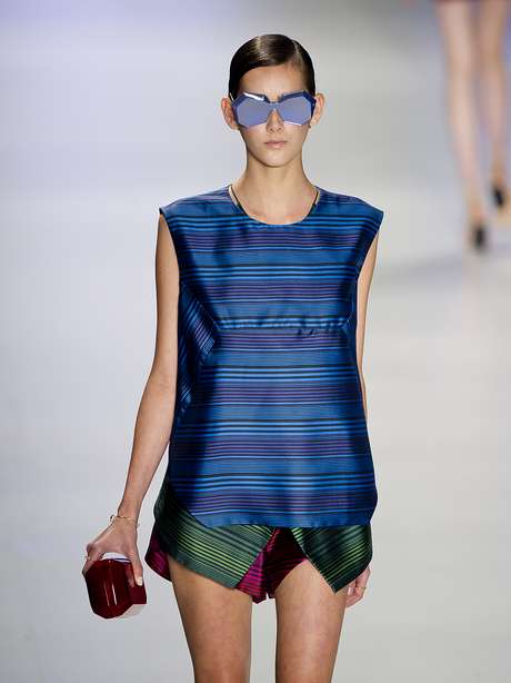 Bruno Santos / Terra <p>Desfile da Osklen durante o SPFW verão 2014</p>
