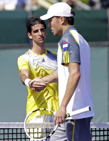 Brasileiro alegou dores e decidiu se poupar para a chave de simples, na qual enfrenta o italiano Andreas Seppi <p>Brasileiro alegou dores e decidiu se poupar para a chave de simples, na qual enfrenta o italiano Andreas Seppi</p>