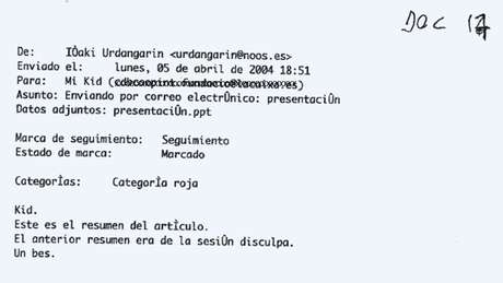 Terra Correo de Urdangarin a la infanta