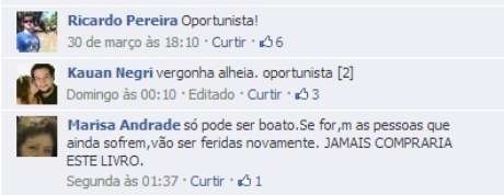 Escritor foi criticado por seguidores no Facebook Escritor foi criticado por seguidores no Facebook