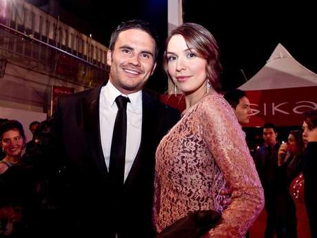 Archivo Terra Juan Pablo Raba y Mónica Fonseca en la edición 2012 de los premios.