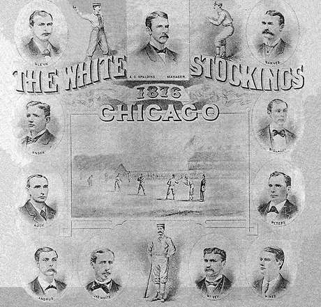Divulgación Internet Chicago White Stockings son los antecesores de los dos equipos de beisbol de Chicago, los Cachorros en 1876 y los Medias Blancas en 1900.