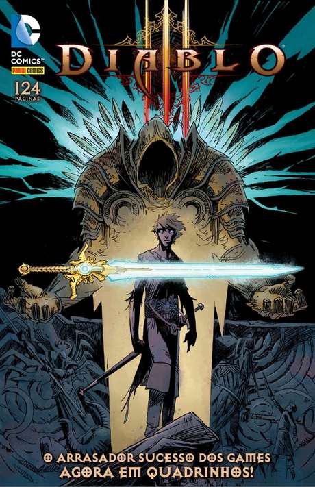 'Diablo: Sword of Justice' traz o cinco volumes da séria, com 124 páginas, e custa R$ 17,90 'Diablo: Sword of Justice' traz o cinco volumes da séria, com 124 páginas, e custa R$ 17,90