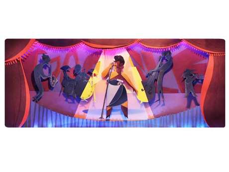 Ella Fitzgerald é homenageada pelo Google no dia em que completaria 96 anos Ella Fitzgerald é homenageada pelo Google no dia em que completaria 96 anos